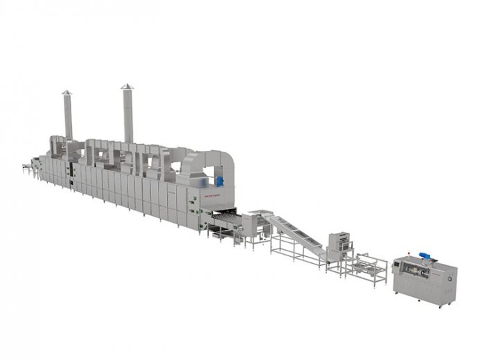 全自動(dòng)非油炸擠出面生產(chǎn)線